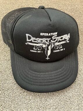 Operation Desert Storm Black Trucker Cap - Unbranded